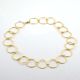22k GP Circle choker Necklace for women, Brass Handmade jewelry Manufactuer